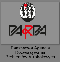 Obrazek przedstawia szary kwadrat z napisem PARPA, a pod spodem napis "Państwowa Agencja Rozwiązywania Problemów Alkoholowych". Obrazek jest linkiem do strony PARPA